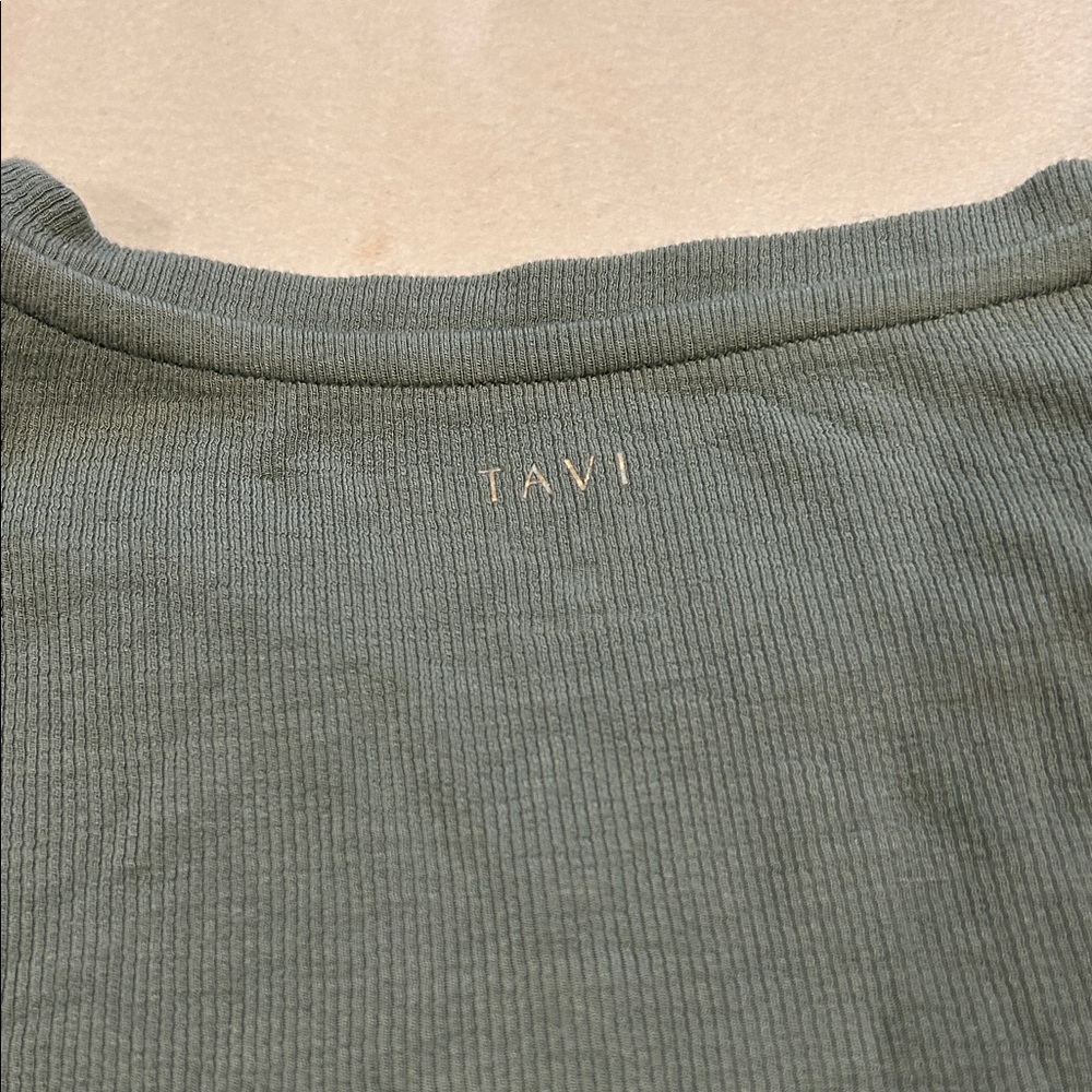 Tavi Sage Ribbed Tee - Picture 6 of 6